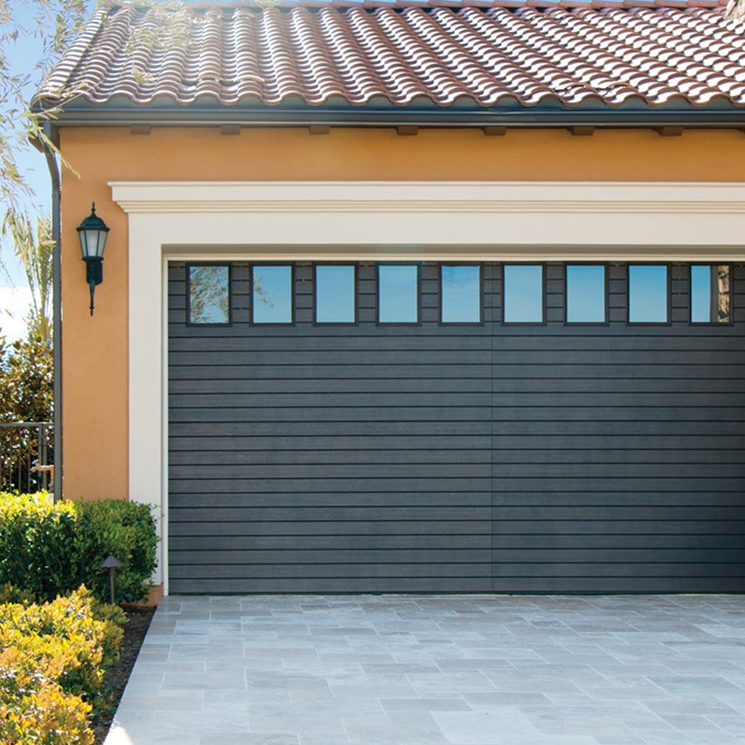 black fiberglass garage door installation southwest home